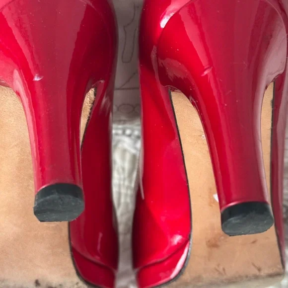 Stuart weitzman ruby red heels shoes pumps 8 - Picture 5 of 8